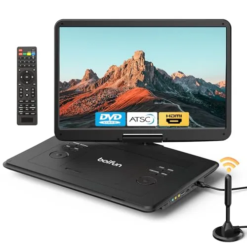 17,5 Zoll Tragbarer Fernseher mit integriertem DVD-Player