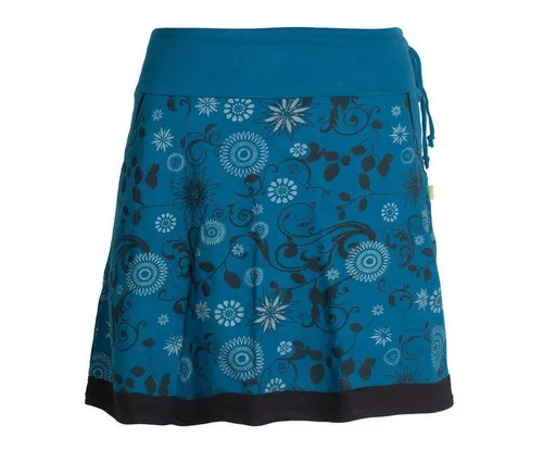 Vishes A-Linien-Rock Lagenlook Blumen-Rock mit Mandalas Tribals Druck Cacheur, Goa, Hippie, Boho Style