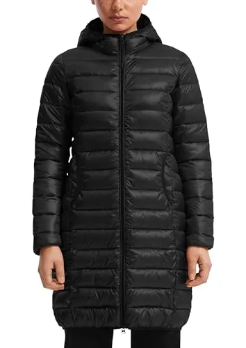 QS Leicht wattierter Steppmantel mit Kapuze