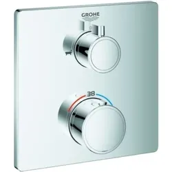 Grohe THM-Wannenarmatur Grohtherm 24080 - Armatur für Badezimmer mit Thermostat-Funktion, sorgt für präzise Temperaturregelung und hohen Komfort beim Baden.