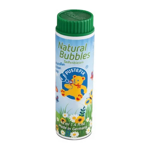 PUSTEFIX Natural Bubbles 42 ml, Seifenblasen Spaß mit höchstem Spielwert