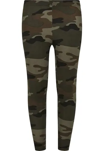Urban Classics Mädchen Leggings Girls Camo Leggings Wood Camouflage 158/164