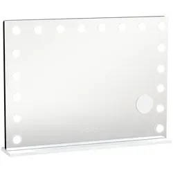 Hollywood Spiegel 80x60 cm mit RGB-Beleuchtung und Bluetooth - Stylischer Schminkspiegel mit LED-Beleuchtung, ideal für ein modernes Ambiente. Perfekt für jedes Zimmer und sorgt für optimale Lichtverhältnisse beim Schminken.