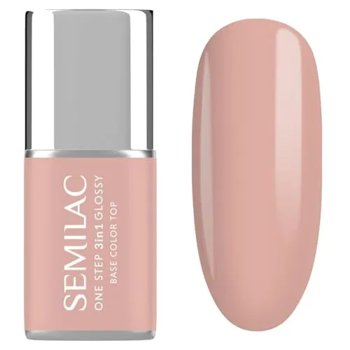 Semilac UV Nagellack 3in1 One Step Glossy S450 Light Peach 7 ml