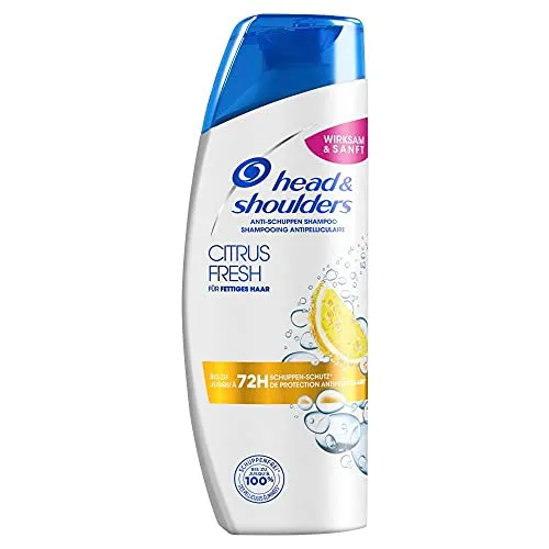 Head & Shoulders Citrus Fresh Shampoo 300ml - Anti-Schuppen Shampoo für bis zu 100% schuppenfreies Haar, ideal bei Juckreiz und Trockenheit. Mit erfrischendem Citrusduft und 40% recyceltem Plastik.