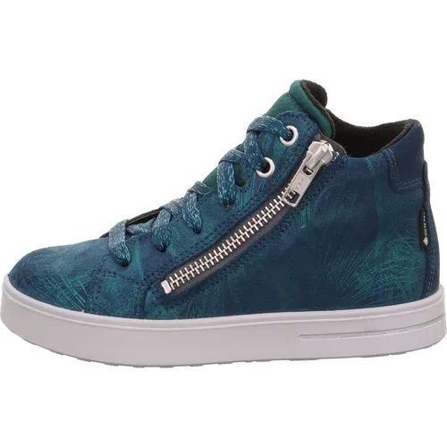 Superfit Stella blau (8010) 32 - Knöchelhoher Sneaker für Mädchen mit GORE-TEX Membrane – wasserdicht und atmungsaktiv. Ideal für den Alltag, bietet er hohen Tragekomfort durch wärmendes Fleecefutter und herausnehmbare Einlegesohle.