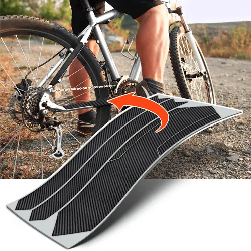 Luxshield Fahrrad Kettenstreben Lackschutzfolie Set - Carbon Optik