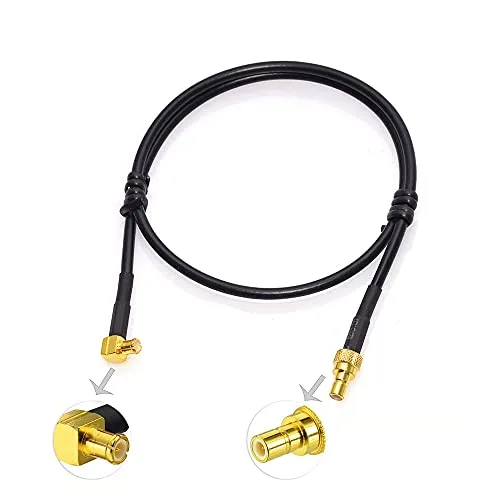 Eightwood DAB+ Antenne Adapter MCX auf SMB - Auto Audio & Video Antennen, 40cm RG174 Kabel für vielseitige Anwendungen in DAB-Radios und Amateurfunkgeräten, ideal für verschiedene Marken wie Blaupunkt und Sony.