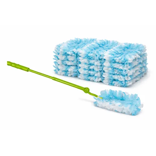 Staubwischer mit Teleskopgriff,25 Ersatztücher  Staubwedel Staubmagnet Reinigung