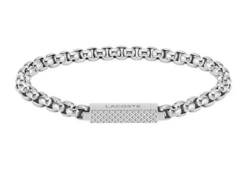 Lacoste Armband L'ESSENTIEL aus Edelstahl - Elegant und vielseitig: Venezianerkette mit Magnetverschluss, ideal als Geschenk für besondere Anlässe. Perfekt für den casual Look!