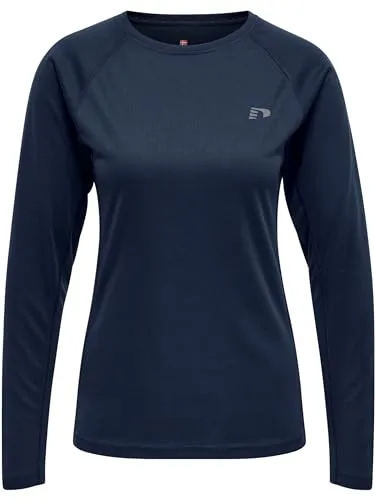 Newline Damen Women Core Running L/S T-Shirt, Schwarze Iris, XS EU