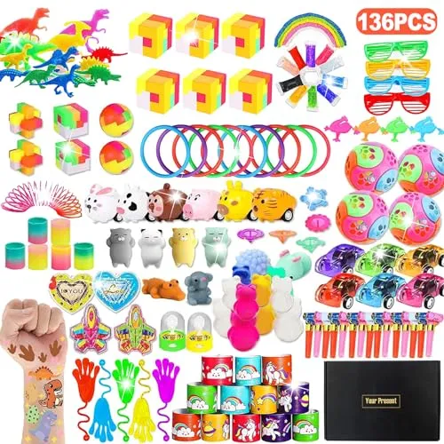 Stück Mitgebsel Kindergeburtstag Mitgebsel Set, Kindergeburtstag Gastgeschenke Give Aways Pinata Party Favor Kleinspielzeug für Kinder Mädchen Jungen Mitgebsel Gastgeschenke für Partybeutelfüller 136