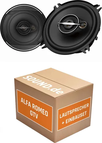 Pioneer TS-A1371F Einbaupaket für Alfa Romeo GTV 916 (2003-2005) - Komplettset mit 2x 13cm Pioneer Lautsprechern für den vorderen Einbau in Ihrem Alfa Romeo GTV. Einfache Installation und verbesserte Klangqualität für ein besseres Hörerlebnis.