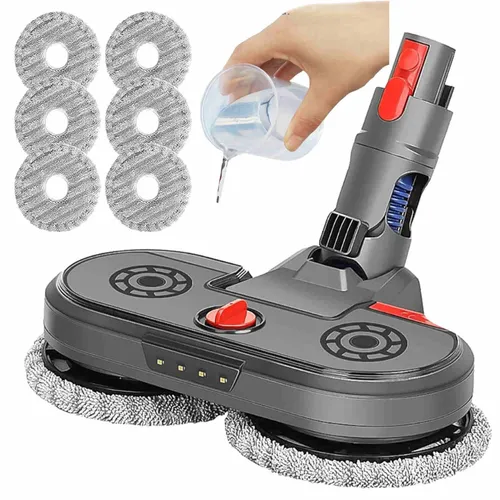 Elektrischer Wischaufsatz für Dyson V15 V11 V10 V8 V7 mit 6 Pads