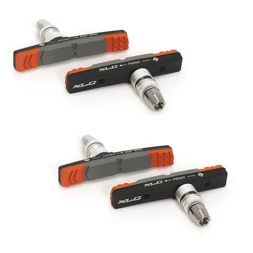 XLC V-Brake Bremsschuhe BS-V09 72mm, 3-farbig Bremsbeläge 2 PAAR