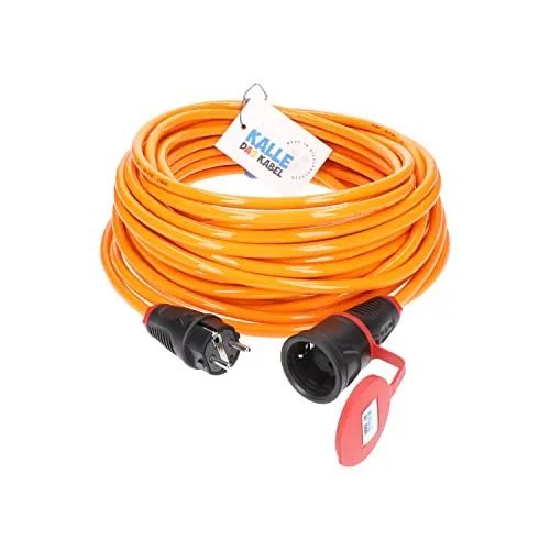 KALLE DAS KABEL PUR Verlängerungskabel 25m in orange von KALLE DAS KABEL