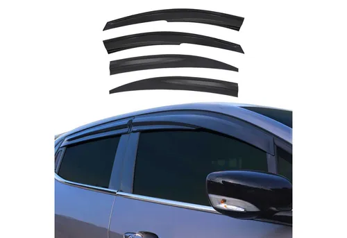 OMAC Lüftungsgitter Windabweiser für Hyundai Accent Era (2005-2011) - Lüftungsgitter Windabweiser aus hochwertigem Acryl, aerodynamisches Design für reduziertes Windgeräusch und verbesserten Luftstrom. Einfache Montage ohne Bohren, waschstraßenfest und witterungsbeständig.