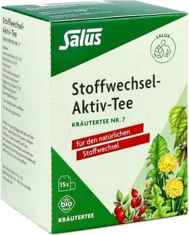 STOFFWECHSEL-AKTIV Tee Kräutertee Nr.7 Bio Salus 2 g