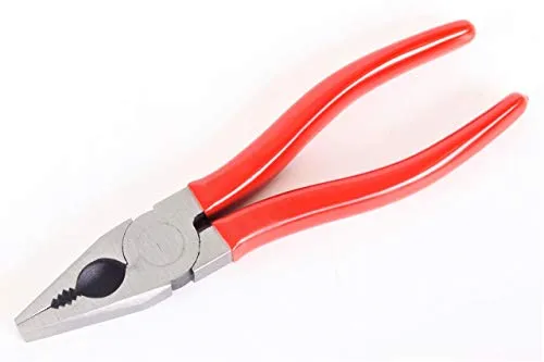 Kombizange 180 mm mit Kunststoffgriff Rot Universalzange Zange Elektriker 3 x
