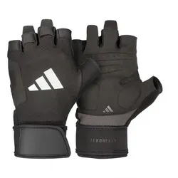 adidas Performance Trainingshandschuhe Strength Training Gloves rgonomische Handflächenpolsterung bietet Komfort und Schutz schwarz L