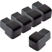 Dalsys Endstück Quadratprofil 5x12,5mm Alu Eloxiert Schwarz - Dalsys Endstück für Fliesenschienen aus eloxiertem Aluminium bietet optimalen Kantenschutz und verleiht Fliesenflächen eine elegante Optik. Stabil und langlebig, ideal für einfache Montage.