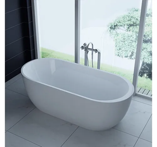 PureHaven Luxus Acryl-Badewanne Reno 170x80 cm - Freistehende Badewanne aus hochwertigem Acryl mit elegantem Design, Überlaufschutz und pflegeleichter Oberfläche für ein luxuriöses Badeerlebnis.