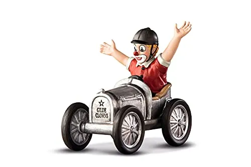 Gildeclown Endspurt - Glücksbringer Deko Figur 2024 - Sammlerfigur in Geschenkbox, handbemalt und detailreich, ideal für Clown-Liebhaber und besondere Anlässe wie Prüfungen oder den Ruhestand.