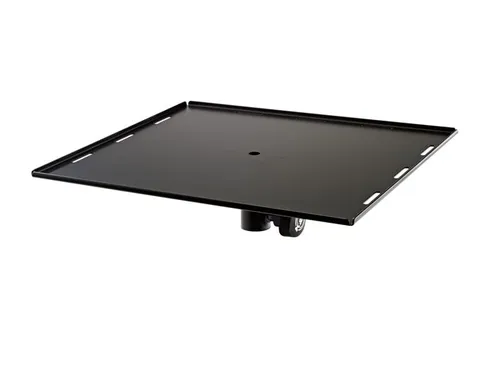 König & Meyer 26747 Adapterplatte für Beamer - schwarz - Beamer-Zubehör: Universelle Adapterplatte für Beamer und Monitore, stabil und leicht auf Stative aufsteckbar. Ideal für flexibles Setup mit einer Ablagefläche von 420 x 380 mm.