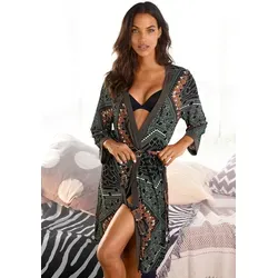 LASCANA Damen Kimono, Gr. 36/38, bunt von LASCANA 