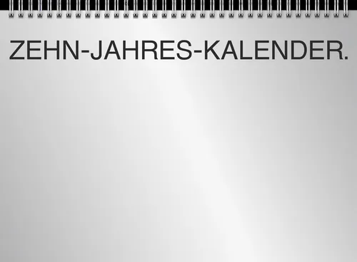 BRUNNEN Zehnjahres-Kalender 2026-2035 A4 quer von BRUNNEN