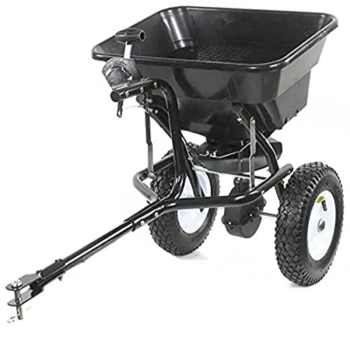 Schleuderstreuer Anhängestreuer mit Zuglasche für Rasentraktoren