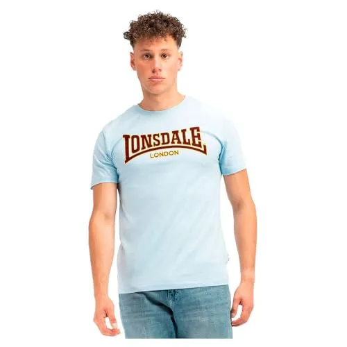 Lonsdale Men Slim Fit Classic T-Shirt 3XL - Herren-Shirt aus 100% Baumwolle in soft sky, slim fit Passform für optimalen Tragekomfort und klassischen Stil.