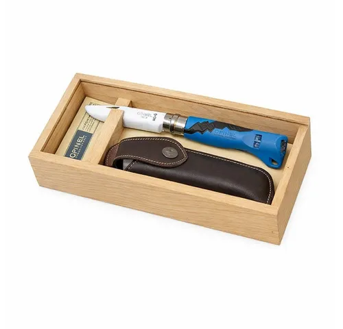 Opinel Kindermesser OUTDOOR JUNIOR blau mit Holzbox von Opinel
