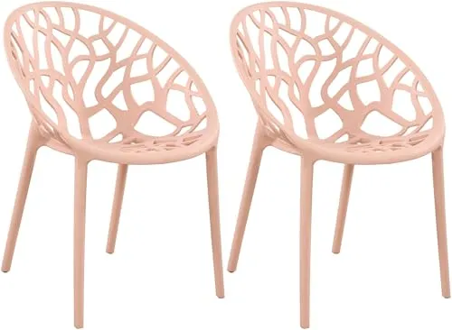 CLP 2er Set Gartenstühle Hope in pink von CLP