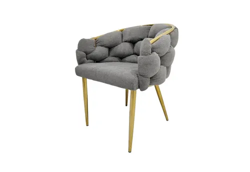 Stuhl Alsen Gold in grau von HTI-Line