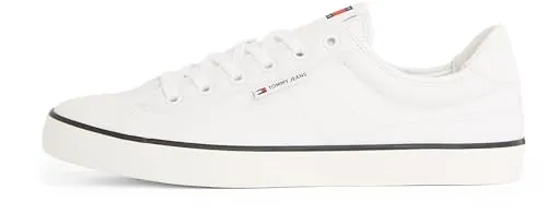 Tommy Jeans Herren Vulcanized Sneaker Bumper Low Top, Weiß (Ecru), 41