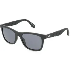 Adidas OR0101 Damen-Sonnenbrille - Vollrand Eckig aus Acetat - Sportbrillen mit stylischem schwarz-grauem Design, ideal für aktive Frauen, die Wert auf Komfort und UV-Schutz legen.