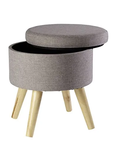 ECHTWERK Sitzhocker Max - Multifunktionaler Sitzwürfel mit Stauraum - Stilvolle Hocker: Der gepolsterte Sitzhocker Max vereint skandinavisches Design mit praktischer Aufbewahrung für Zeitschriften und Spielzeug.