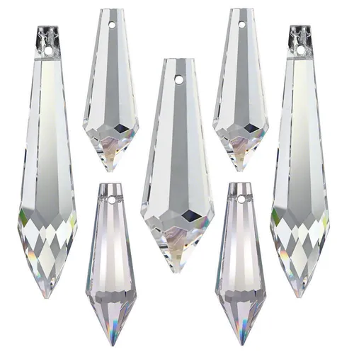 Kristall Set 'Spitzen' 7 tlg. 38-63mm Crystal 30% PbO ~ Feng Shui Regenbogen