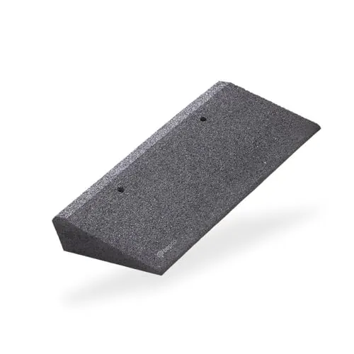 bepco Bordsteinkanten-Rampe – Schwarz, 50 cm lang, 8 cm hoch