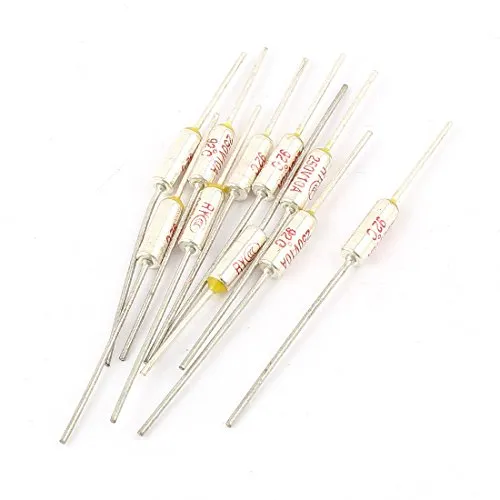 sourcing map 10 Stk RY TF 92 Celsius Grad Schneiden Thermosicherung AC 250V 10A DE de