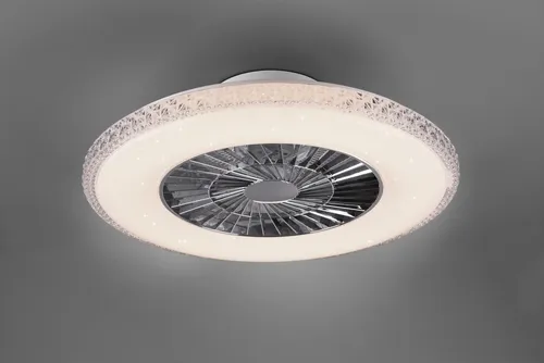 TRIO R62412106 LED Kronleuchter mit Ventilator