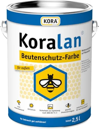Koralan KORA Beutenschutz-Farbe für Bienenbeuten aus Holz & Styropor