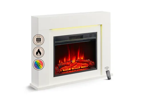 BALDERIA Finn Elektrokamin in weiß von Balderia