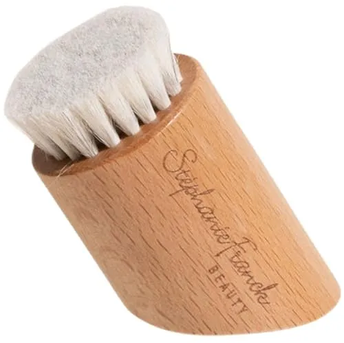 Stephanie Franck Beauty – Gesichtsmassage Bürste mit Naturborsten aus Holz – Facebrush & Trockenbürste zur Lymphdrainage für alle Hauttypen – sanft zur empfindlichen Haut für schonendes Peeling