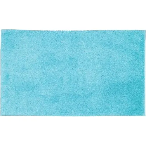 Vossen Badematte Timeless, 100% Polyacryl blau - Badteppich in light azure, pflegeleicht und ideal für ein modernes Badezimmer, Maße 50x60 cm.