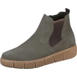 Remonte Chelseaboots mit Plateau und Reißverschluss, Gr. 40, khaki - Wanderschuhe aus Veloursleder, bequem und stylisch für jeden Anlass.