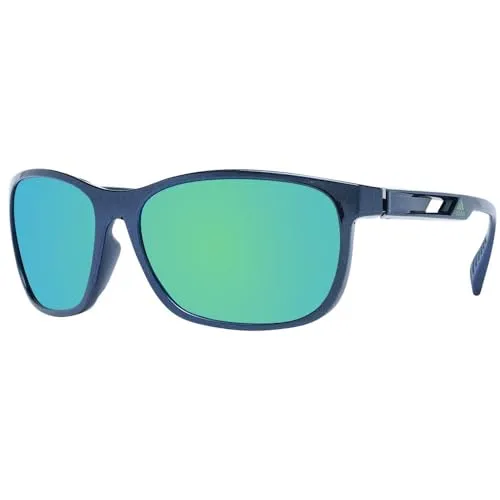 Adidas Herren SP0014 Sonnenbrille, Matte Blue/Green Mirror, 62 - Sportbrillen für Herren, mit hochwertigen Kategorie 3P Gläsern für optimalen UV-Schutz und Komfort. Ideal für aktive Sportler, inklusive schützendem Etui aus recyceltem Material.