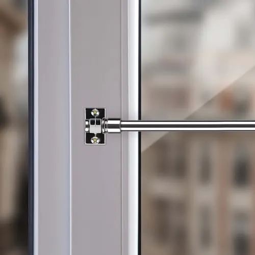 Cafehausstange (Silber Chrome / 50-75cm), Gardinenstange 50 bis 225 cm Länge ausziehbar, in vielen Farben, für Bistrogardinen, leichte Vorhänge