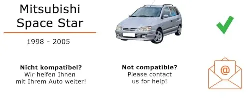 Autoradio Einbaupaket für Blaupunkt Milano 200 BT kompatibel mit Mitsubishi Space Star | Bluetooth USB